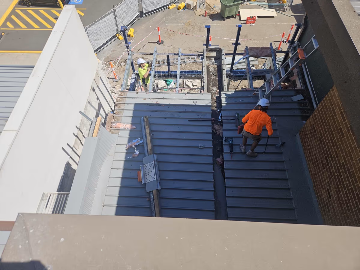 Shopping centre de-fit works